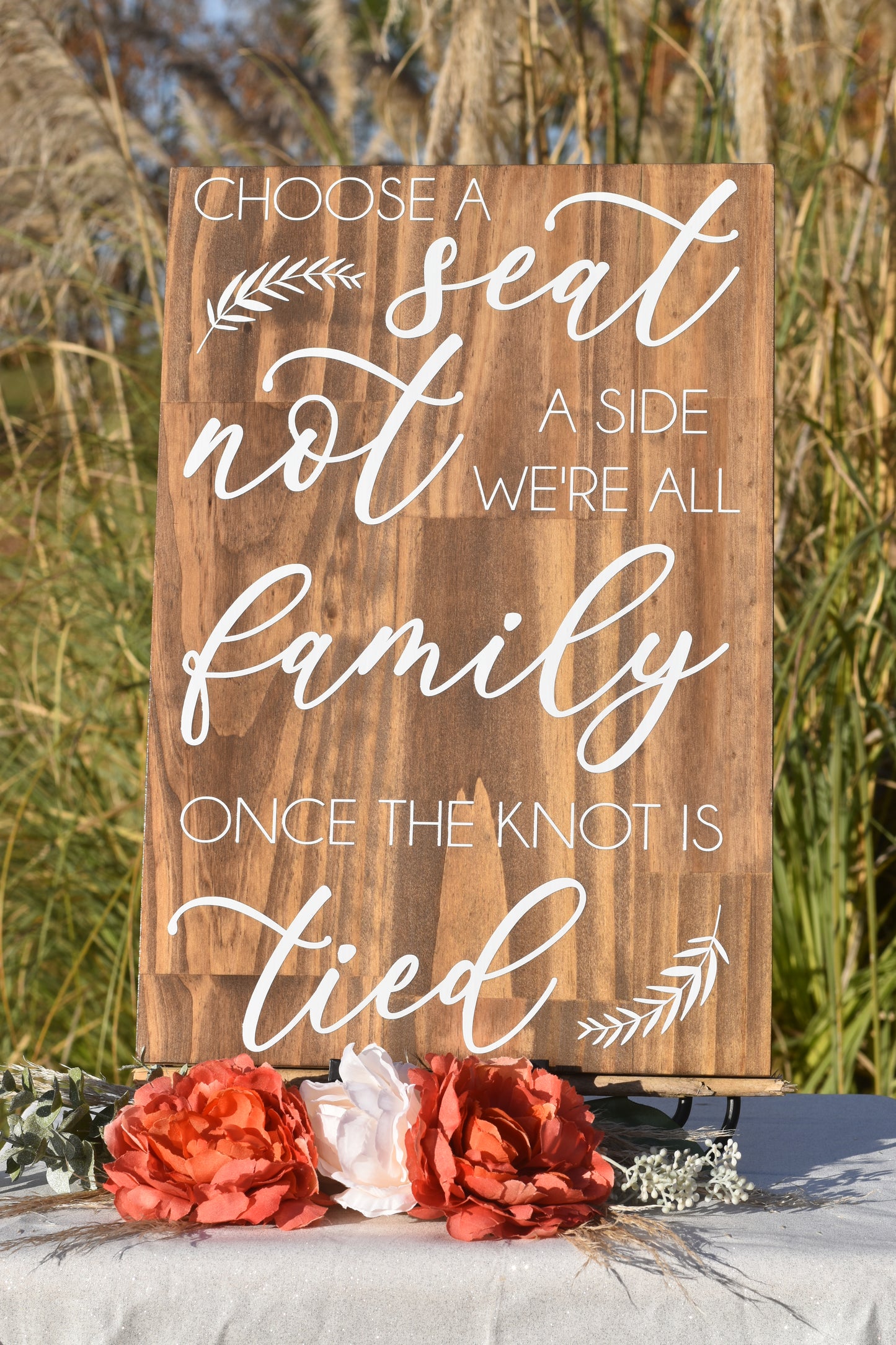 *LAUREL* Choose a Seat Sign - Stain