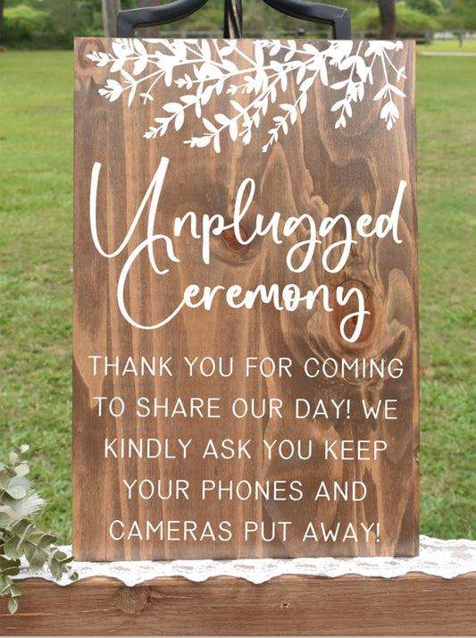 *EUCALYPTUS* Unplugged Style 1 Sign - Stain