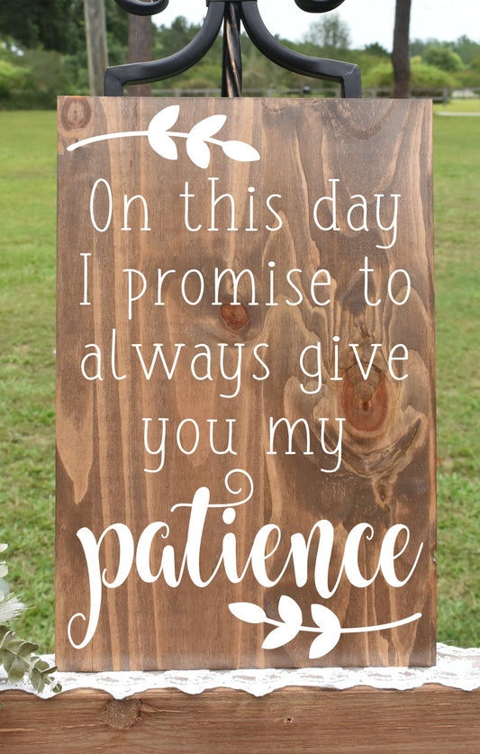 On This Day I Promise Aisle Sign Sets