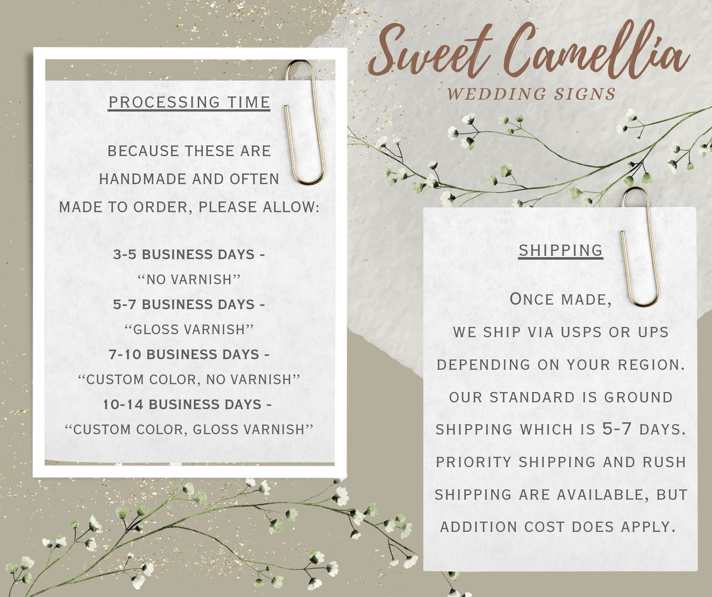 *LAUREL* Assigned Seats Are Not Our Style Sign - Stain