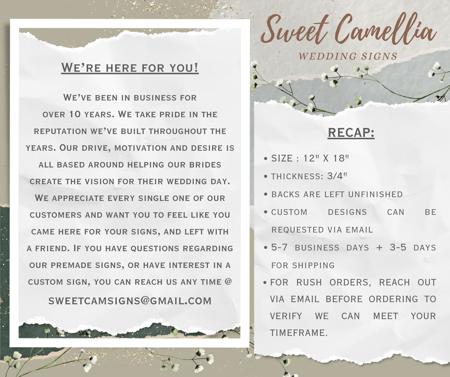 *LAUREL* Assigned Seats Are Not Our Style Sign - Stain