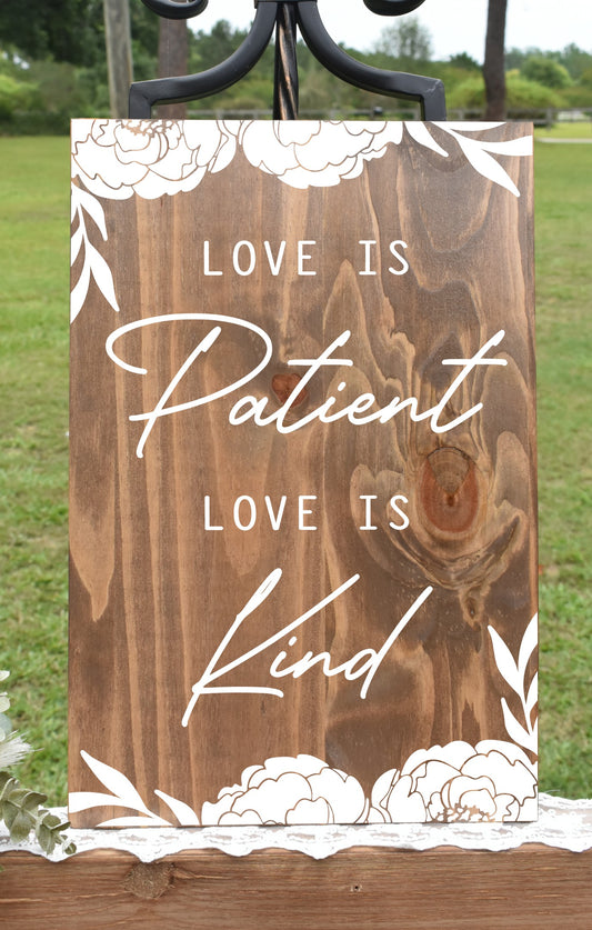 Floral I Corinthian 13 Aisle Sign Sets