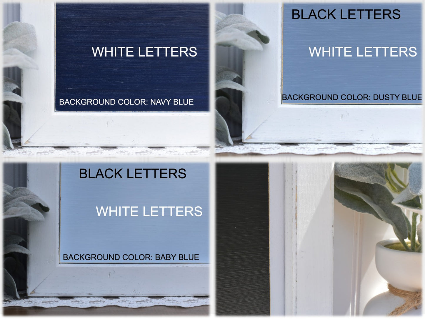 16X16 Framed Wood Last Name Sign 1