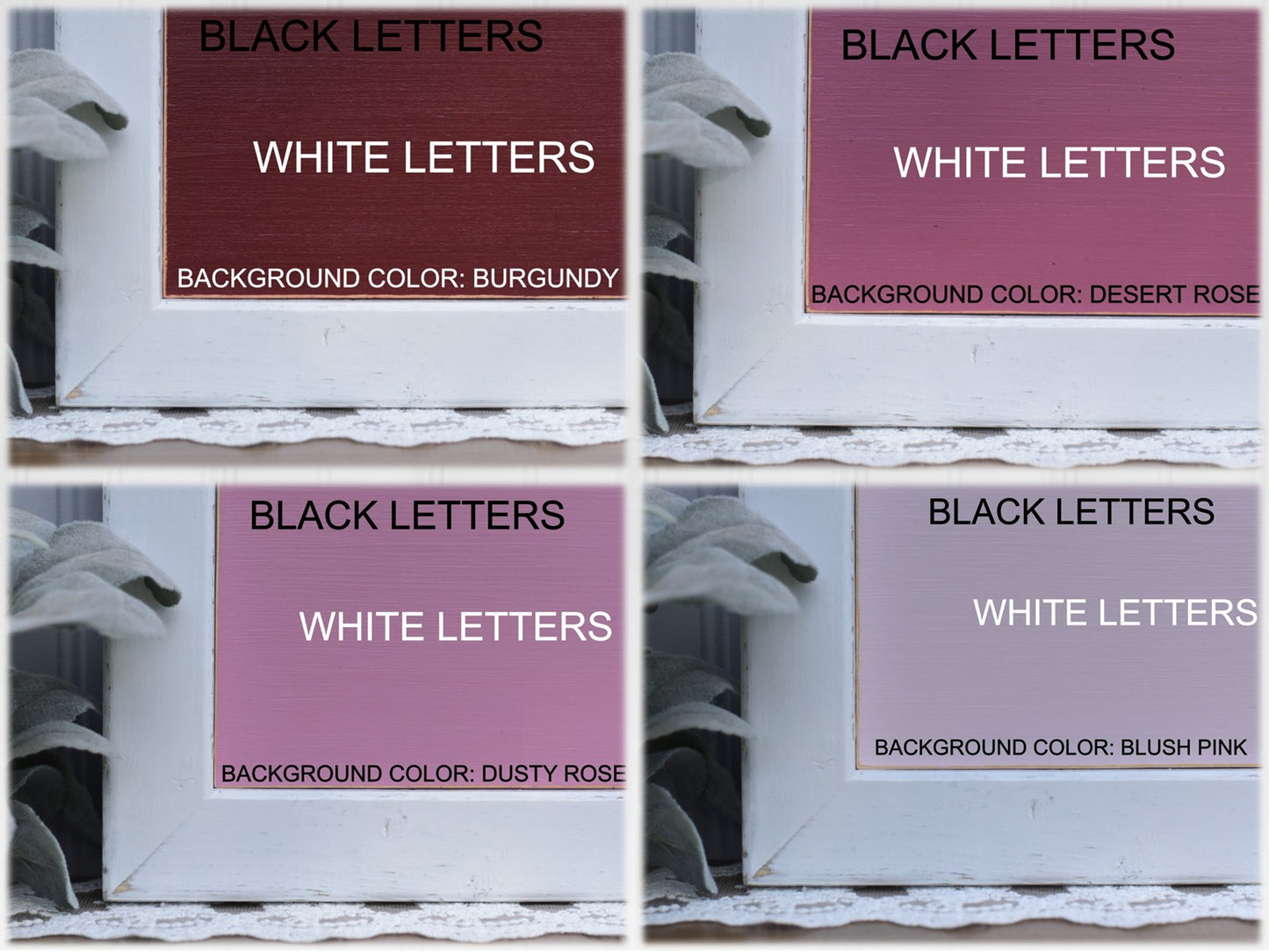 16X16 Framed Wood Last Name Sign 1