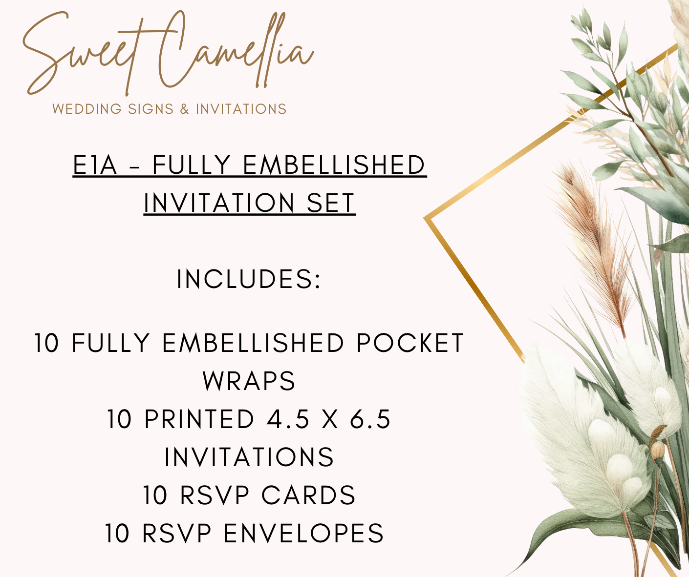 *FULLY EMBELLISHED, PREMIUM INVITATION SET - LIMITED TIME*