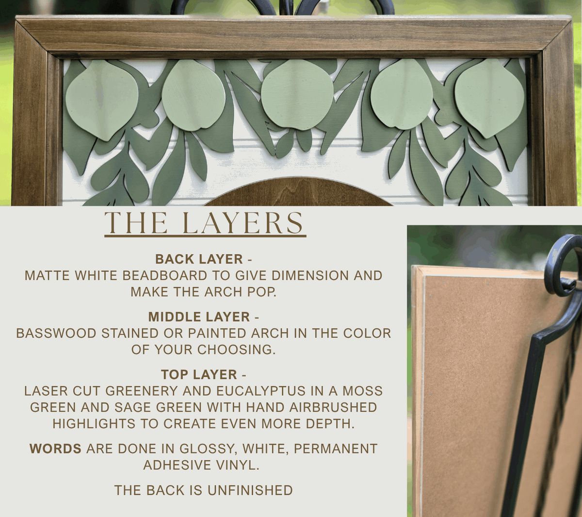 3D Framed Welcome Style 1 Wedding Sign | Grand Entrance Ceremony Decor | Portobello Botanical Suite