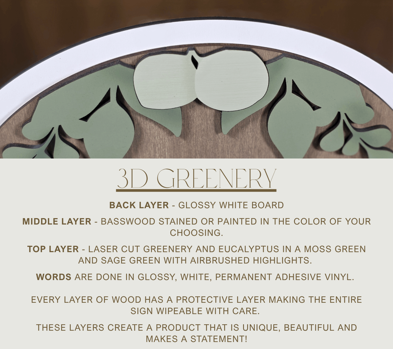 3D Arched Loving Memory Wedding Sign | Modern Eucalyptus Memorial Table Decor