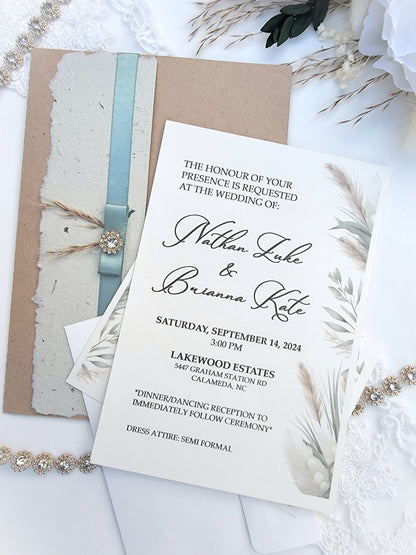 *FULLY EMBELLISHED, PREMIUM INVITATION SET - LIMITED TIME*