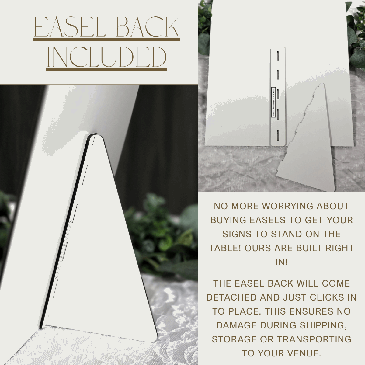 3D Arched Wedding Favor Sign | Modern Eucalyptus Tabletop Decor