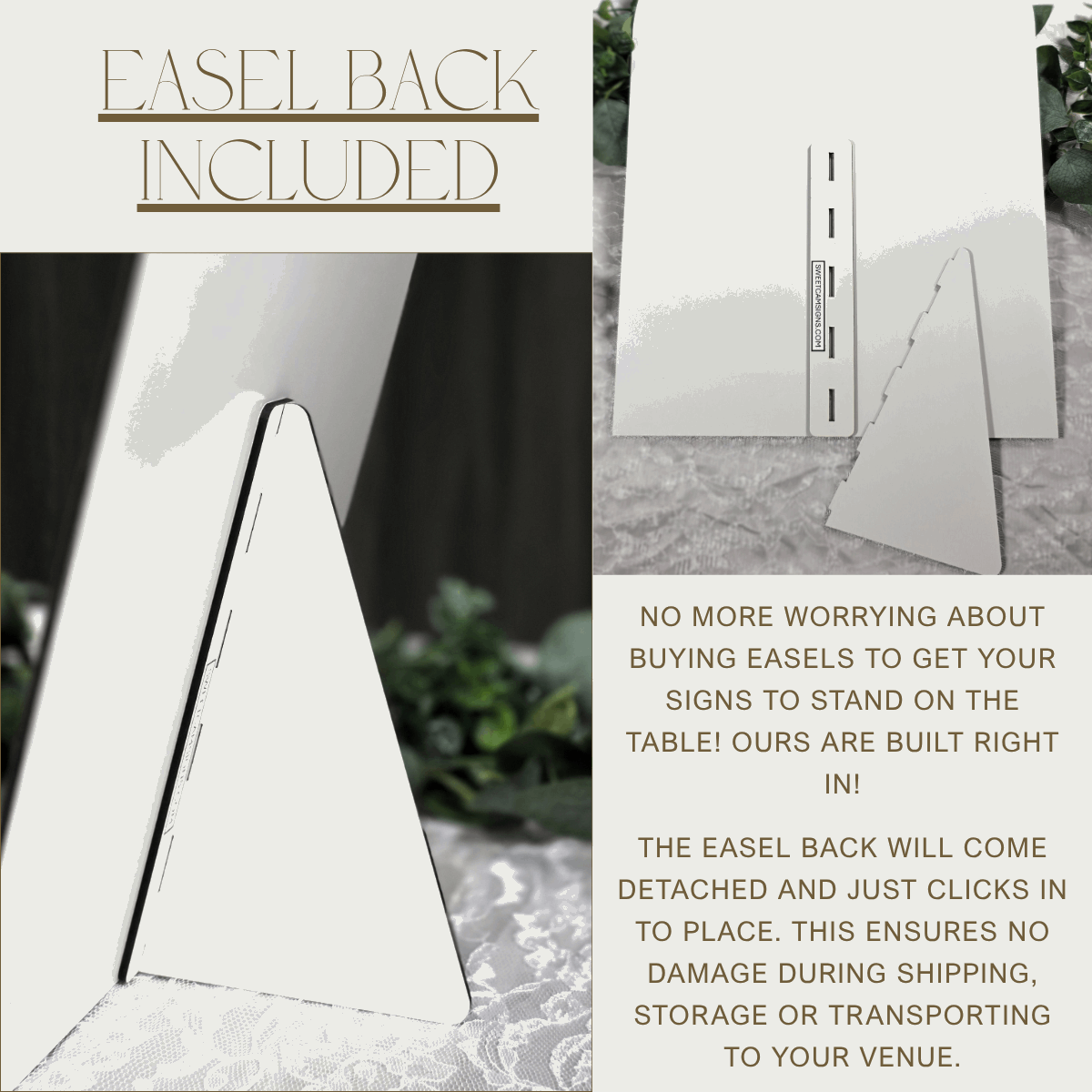3D Arched Candy Bar Wedding Sign | Tabletop Eucalyptus Reception Dessert Station Decor