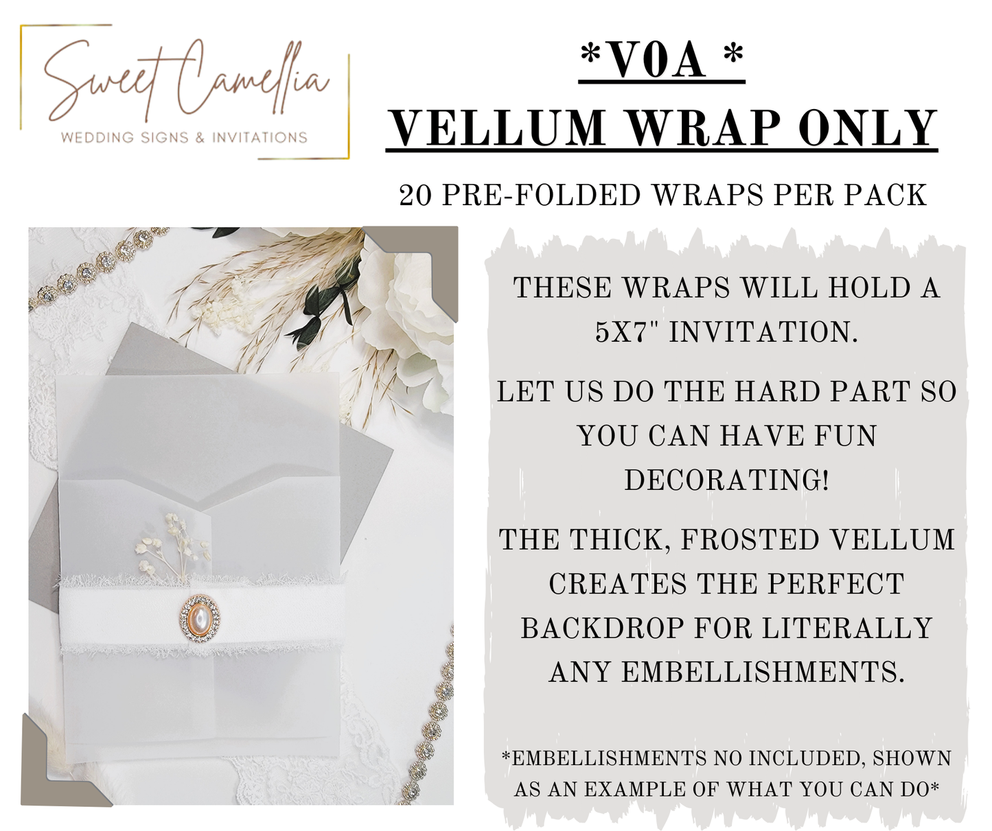 VELLUM WRAP - V0A - DIY WRAP