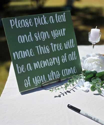Guest Tree Framed Wedding Sign