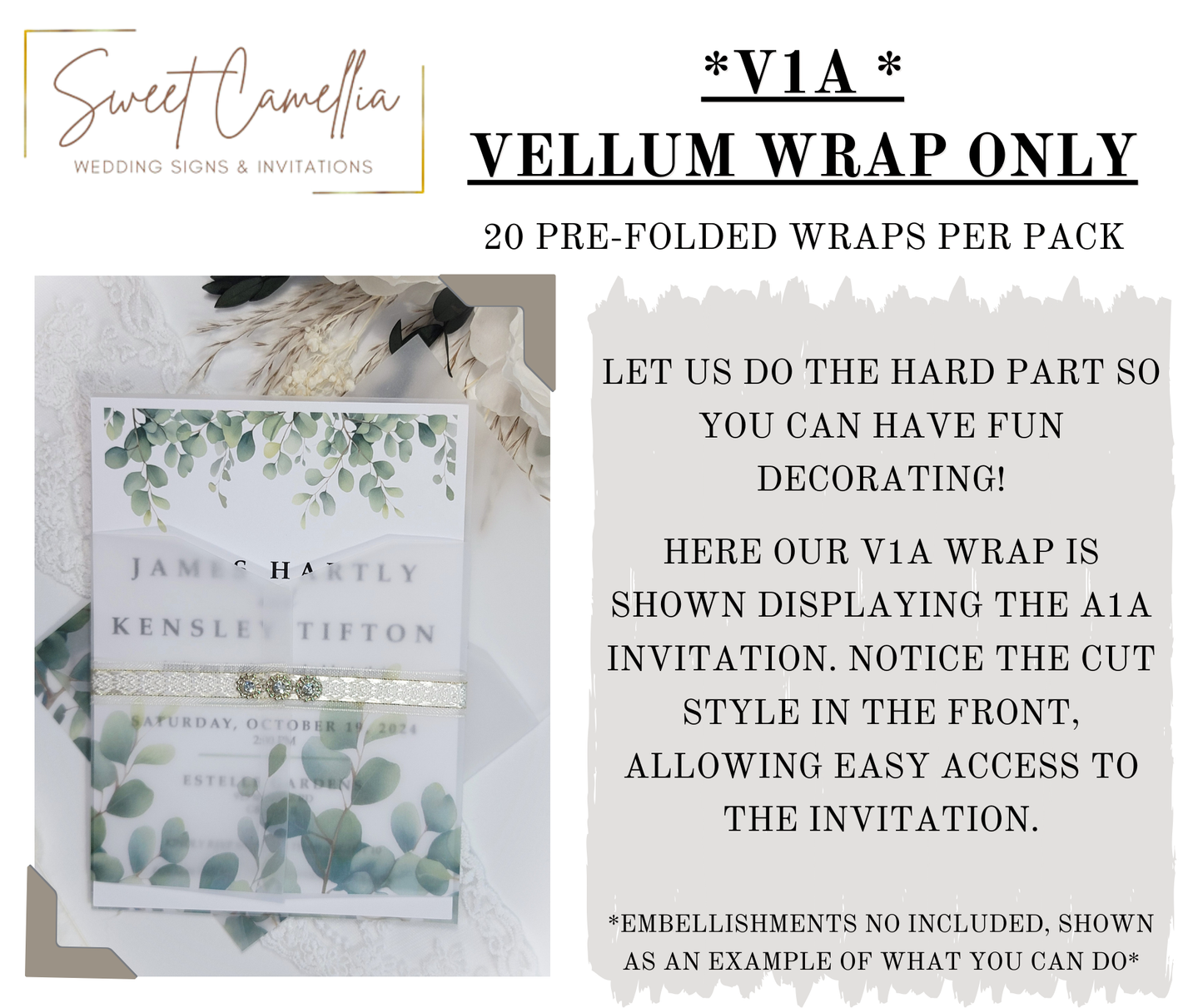 VELLUM WRAP - V1A - PRINTED WRAP