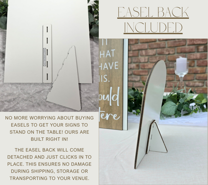 3D Arched Memorial Sign Bundle | Tabletop Clothespin Photo Holders Suite | You Should Be Here