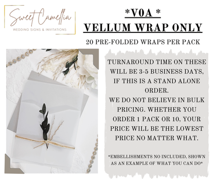 VELLUM WRAP - V0A - DIY WRAP