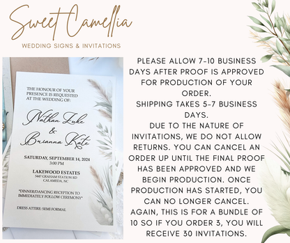 *FULLY EMBELLISHED, PREMIUM INVITATION SET - LIMITED TIME*