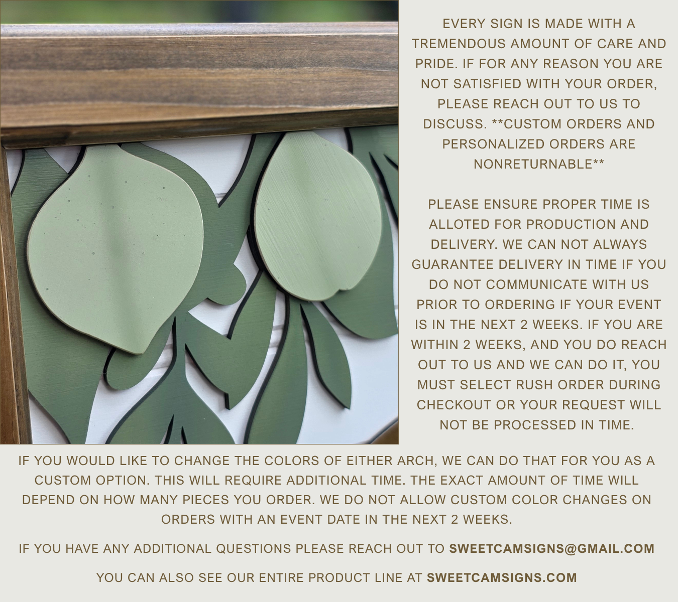 3D Framed Assigned Seats Are Not Our Style Wedding Sign | Open Seating Ceremony Decor | Portobello Botanical Suite