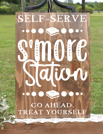 *CLSC* Smore Station Style 1 Sign - Stain