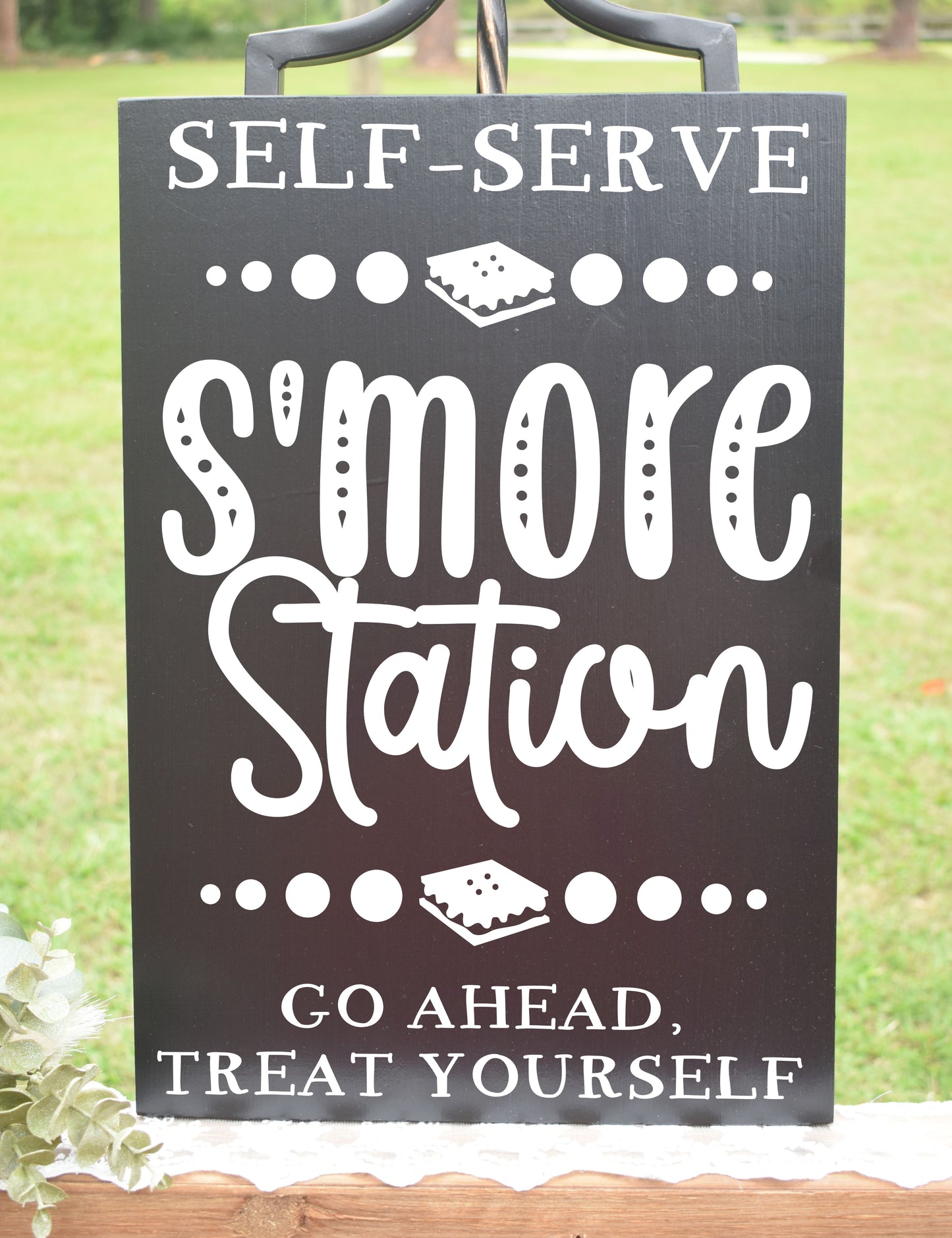 *CLSC* Smore Station Style 1 Sign - Black