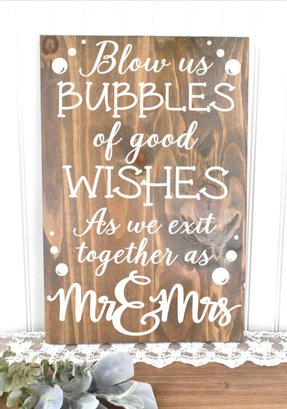 *CLSC* Bubbles of Wishes Sign - Stain