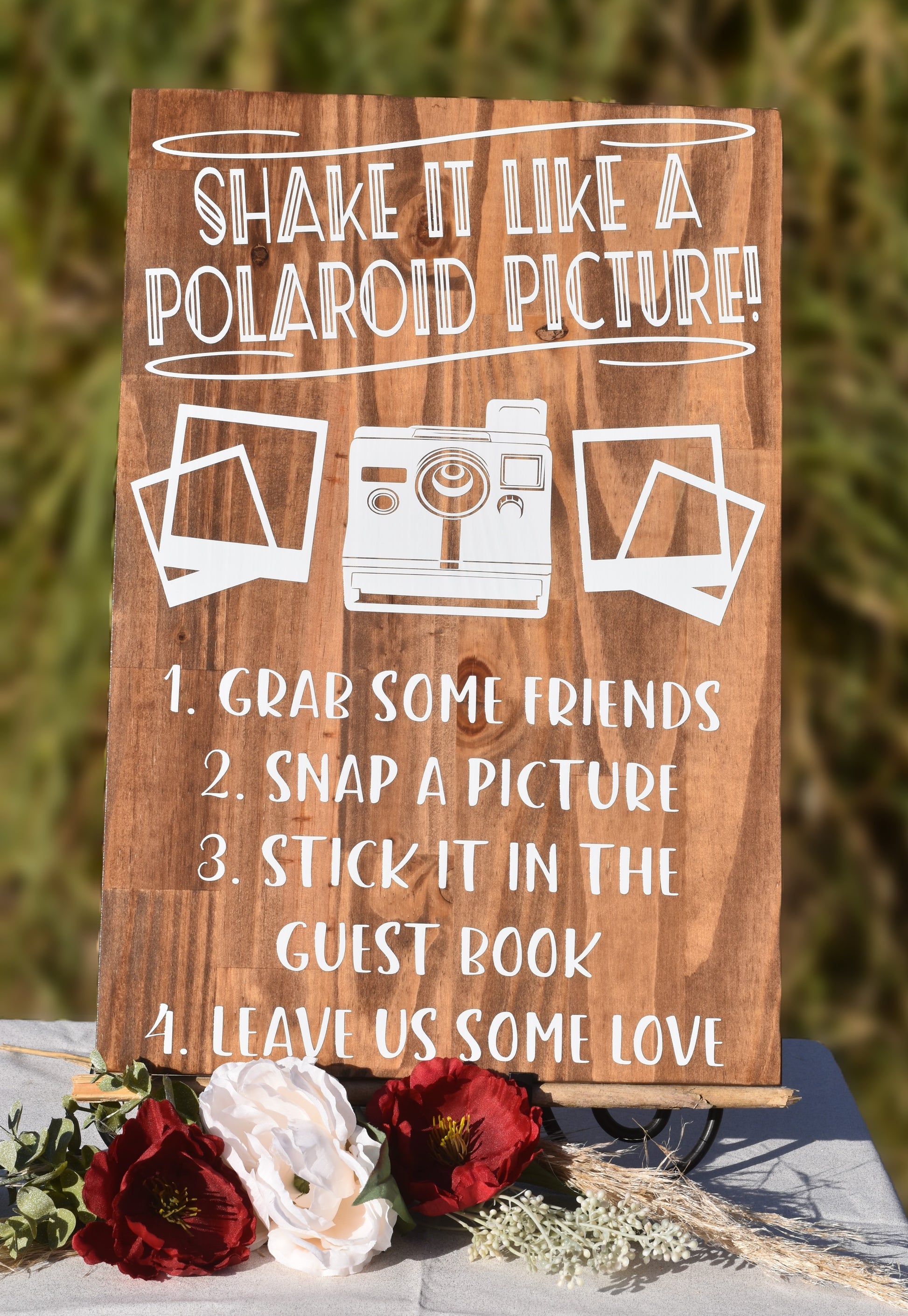 Guest Book: Cute Polaroid Guest Book for Wedding Keepsake