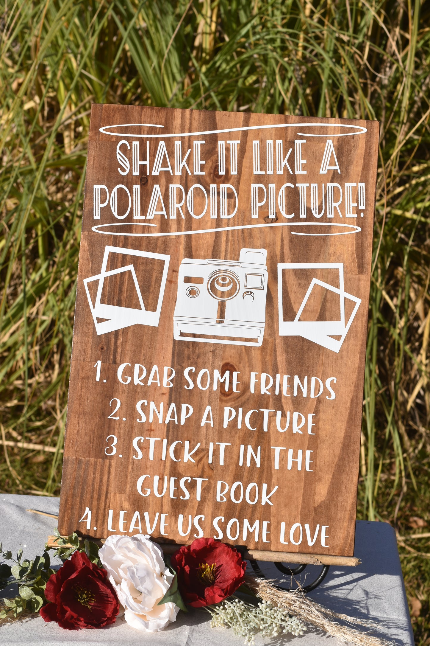 *CLSC* Polaroid Guest Book Sign - Stain