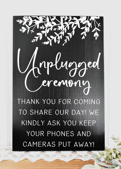 *EUCALYPTUS* Unplugged Style 1 Sign - Black