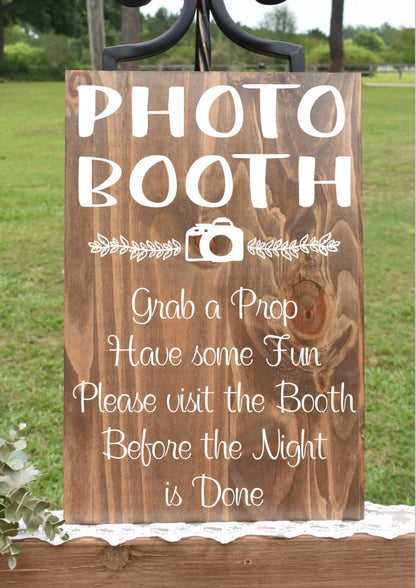 *CLSC* Photo Booth Style 1 Sign - Stain