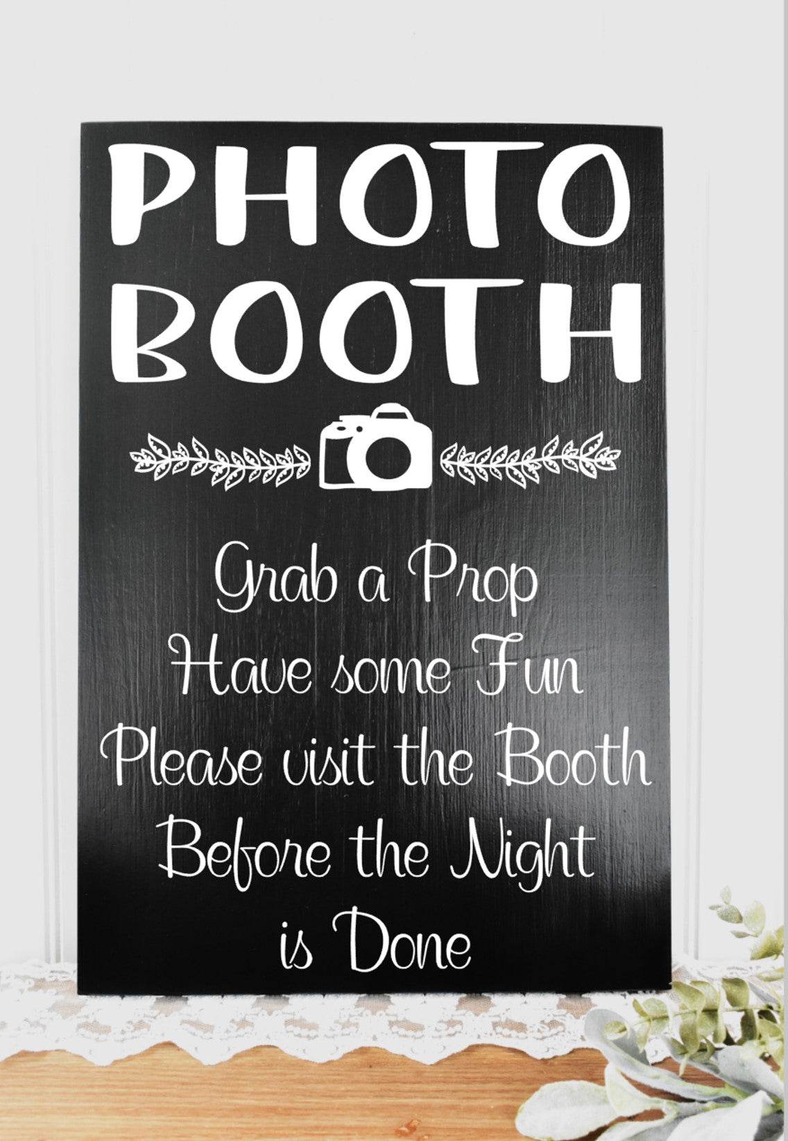 *CLSC* Photo Booth Style 1 Sign - Black