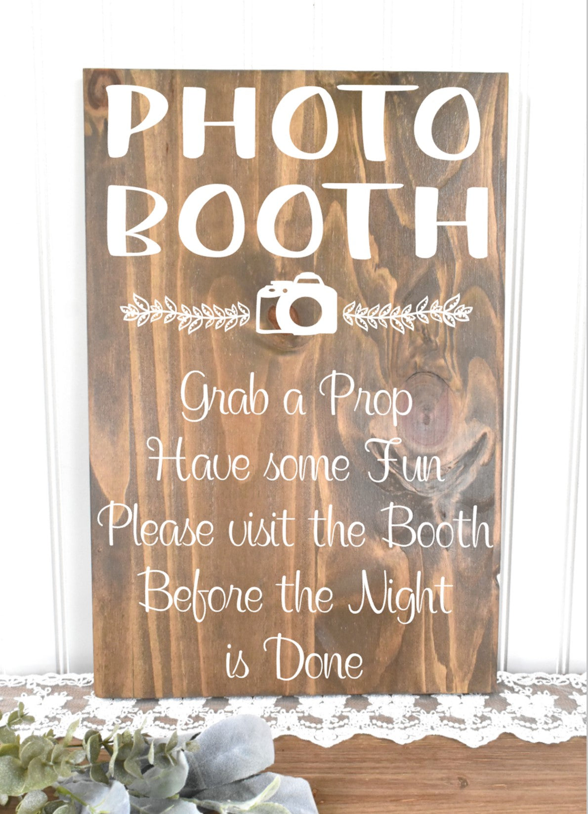 *CLSC* Photo Booth Style 1 Sign - Stain