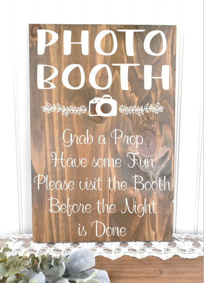 *CLSC* Photo Booth Style 1 Sign - Stain